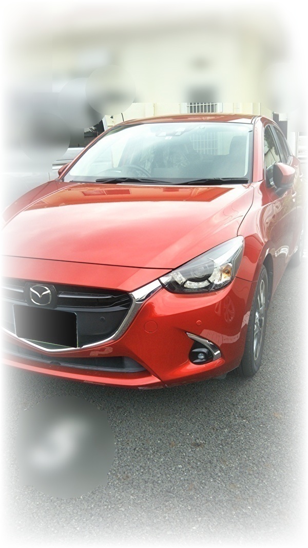 マツダ デミオ 鍵紛失によるイモビライザー登録 現場での作成作業